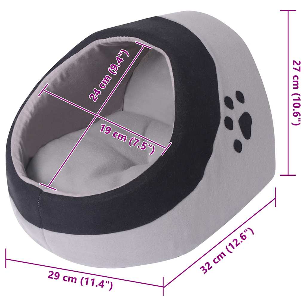 BestPaw CozyCove – blød og tryg kattehule i fleece